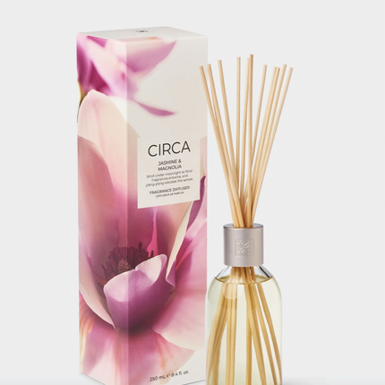 Circa Home Candle Jasmine & Magnolia 300g & 70g candle & Fragrance Diffuser 250ml - Lillianna Gifts Australia