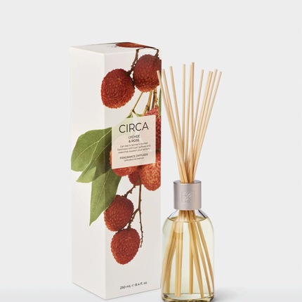 Circa Home Candle Lychee & Rose 300g candle & Fragrance Diffuser 250ml - Lillianna Gifts Australia