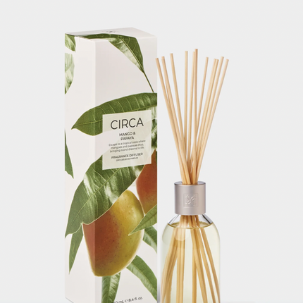 Circa Home Candle Mango & Papaya 300g & 70g candle & Fragrance Diffuser 250ml - Lillianna Gifts Australia