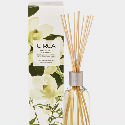 Circa Home Candle Vanilla Bean & Allspice 300g candle & Fragrance Diffuser 250ml - Lillianna Gifts Australia