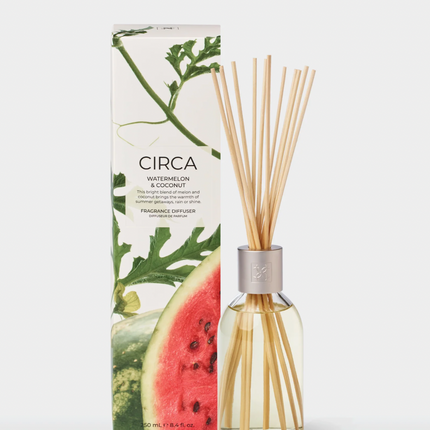 Circa Home Candle Watermelon & Coconut 300g candle & Fragrance Diffuser 250ml - Lillianna Gifts Australia