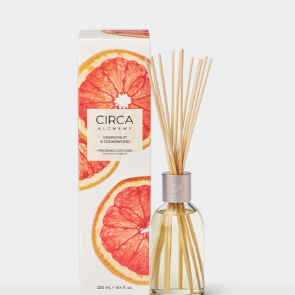 Circa Home Candle Grapefruit & Cedarwood 300g candle & Fragrance Diffuser 250ml - Lillianna Gifts Australia