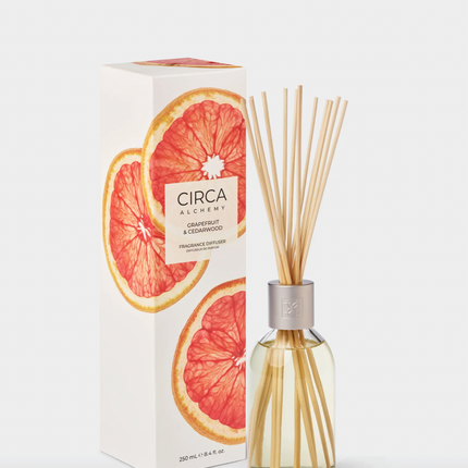 Circa Home Candle Grapefruit & Cedarwood 300g candle & Fragrance Diffuser 250ml - Lillianna Gifts Australia