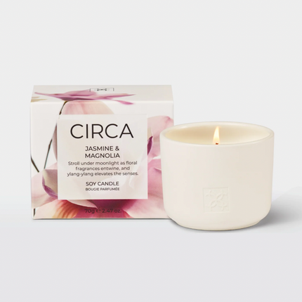 Circa Home Candle Jasmine & Magnolia 300g & 70g candle & Fragrance Diffuser 250ml - Lillianna Gifts Australia