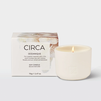 Circa Home Candle Oceanique 300g & 70g candle & Fragrance Diffuser 250ml - Lillianna Gifts Australia