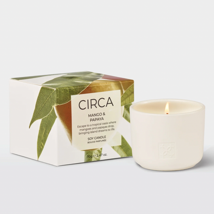 Circa Home Candle Mango & Papaya 300g & 70g candle & Fragrance Diffuser 250ml - Lillianna Gifts Australia