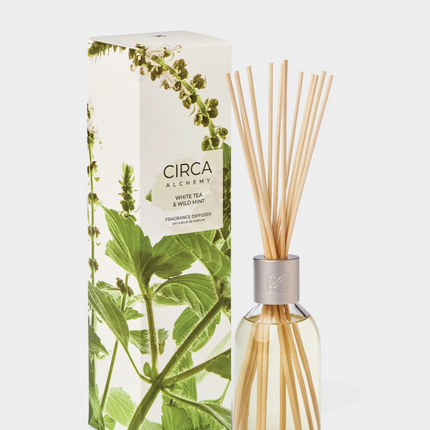 Circa Home Candle White Tea & Wild Mint 300g candle & Fragrance Diffuser 250ml - Lillianna Gifts Australia
