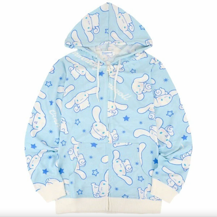Sanrio Characters Vintage Printed Hoodie - Cinnamoroll - Lillianna Gifts Australia
