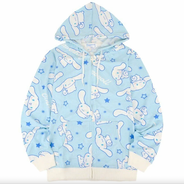 Sanrio Characters Vintage Printed Hoodie - Cinnamoroll - Lillianna Gifts Australia