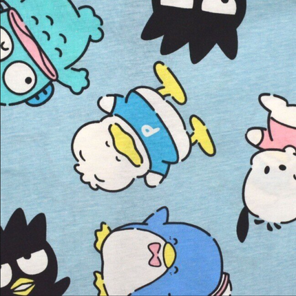 Sanrio Characters Vintage Printed Hoodie - Sanrio Blue - Lillianna Gifts Australia