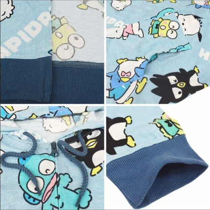 Sanrio Characters Vintage Printed Hoodie - Sanrio Blue - Lillianna Gifts Australia