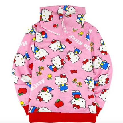 Sanrio Characters Vintage Printed Hoodie - Hello Kitty - Lillianna Gifts Australia