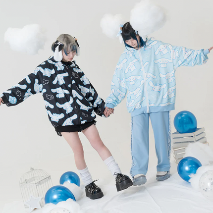 Sanrio Characters Vintage Printed Hoodie - Cinnamoroll - Lillianna Gifts Australia