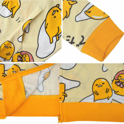 Sanrio Characters Vintage Printed Hoodie - Gudatama - Lillianna Gifts Australia