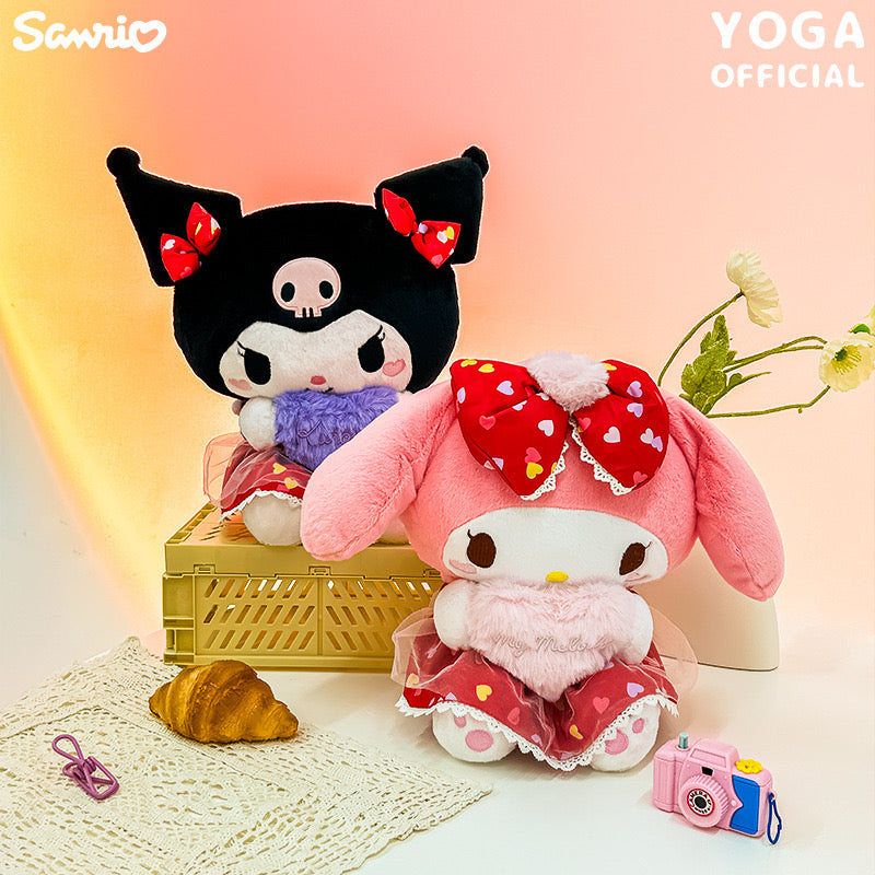 Kuromi & Mymelody L size plush love at the first sight limited edition - Lillianna Gifts Australia