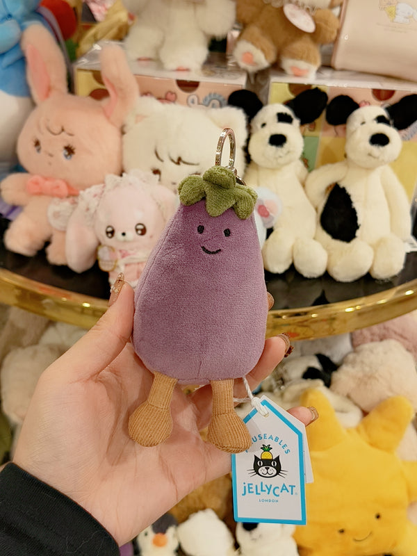 Jellycat Amuseables Eggplant Keychain - Lillianna Gifts Australia