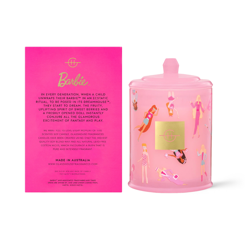 Glasshouse Candle Barbie Dreamhouse - Lillianna Gifts Australia