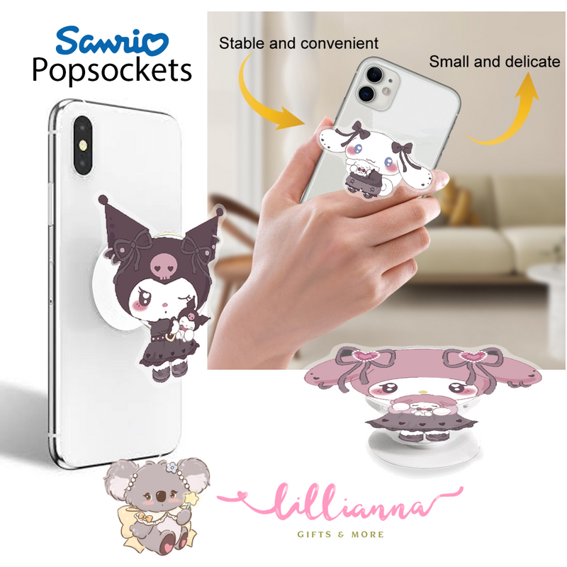 Sanrio Popsockets, Kuromi, Cinnamoroll and My melody - Lillianna Gifts Australia