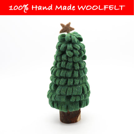 Wool Felt Green Christmas Pine Tree - Lillianna Gifts Australia
