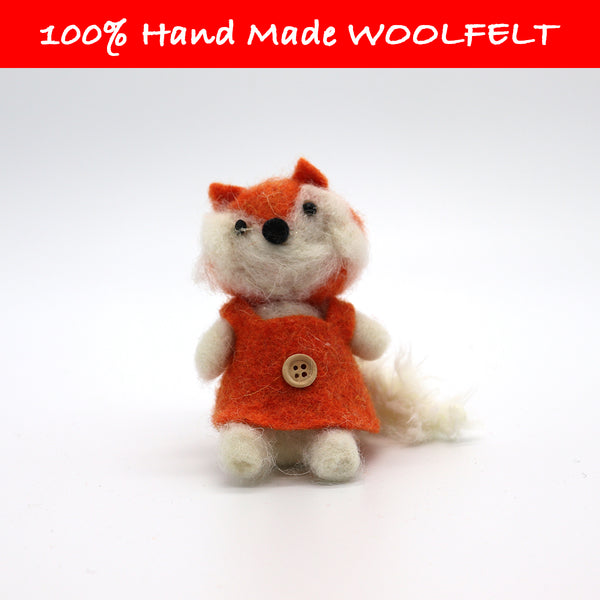 Wool Felt Little Fox Orange - Lillianna Gifts Australia