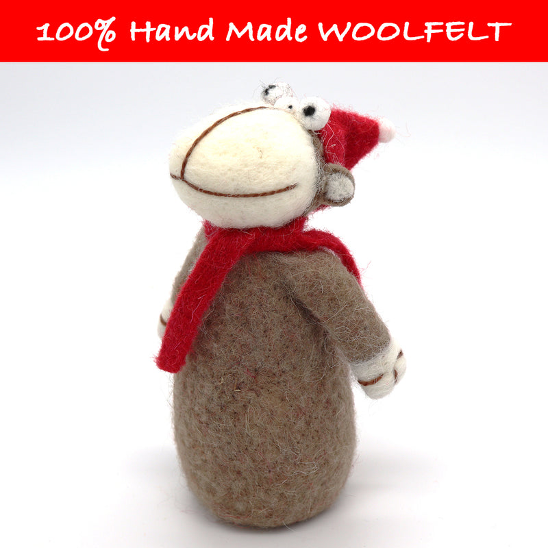Wool Felt Big Mouth Monkey - Lillianna Gifts Australia