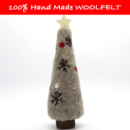 Wool Felt Snow Flake Christmas Tree - Lillianna Gifts Australia
