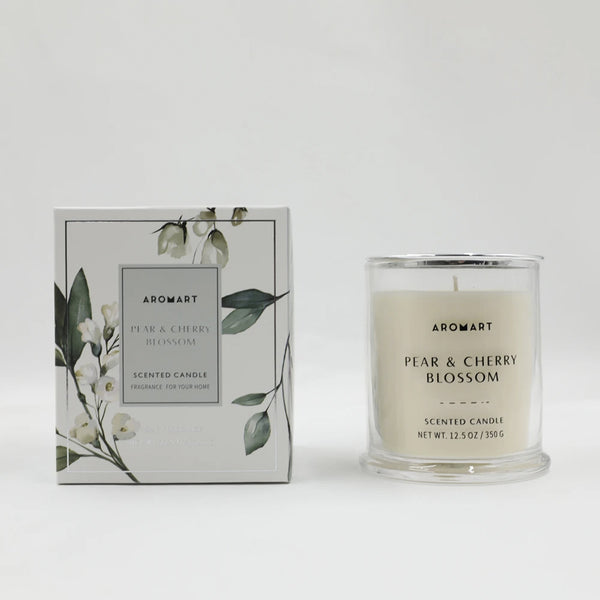 Aromart Candle Pear & Cherry Blossom - Lillianna Gifts Australia
