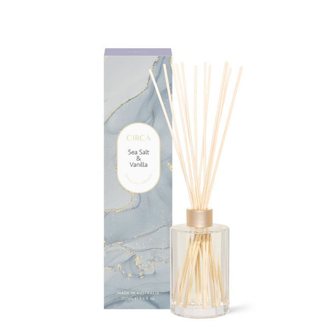 Circa Home SEA SALT & VANILLA Fragrance Diffuser 250mL - Lillianna Gifts Australia