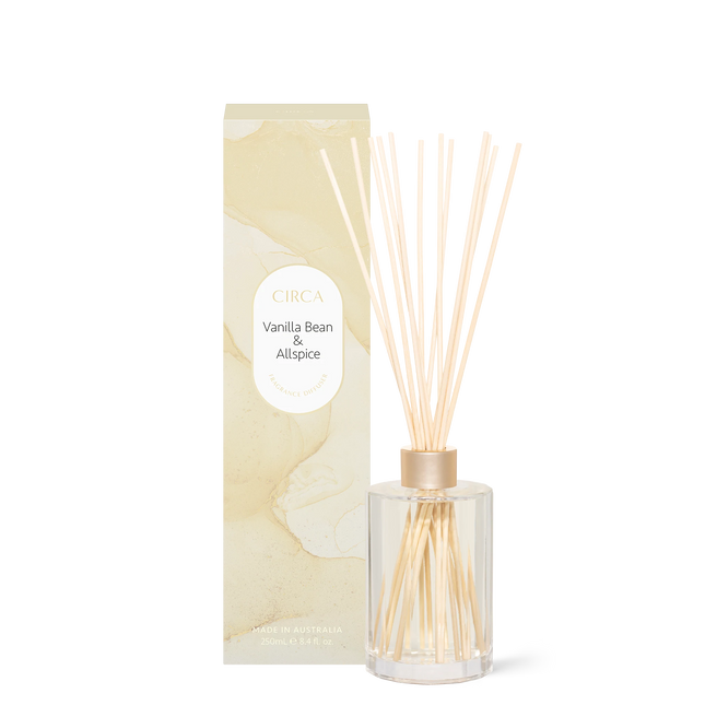 Circa Home VANILLA BEAN & ALLSPICE Fragrance Diffuser 250mL - Lillianna Gifts Australia