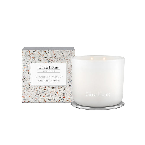 Circa Home Candle White Tean Wild Mint - Lillianna Gifts Australia