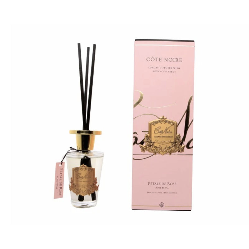 Cote Noire Diffuser Rose Petal Golden - Lillianna Gifts Australia