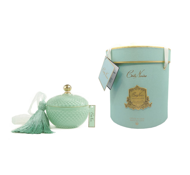 Cote Noire Candle Art Deco Tiffany Blue - Lillianna Gifts Australia