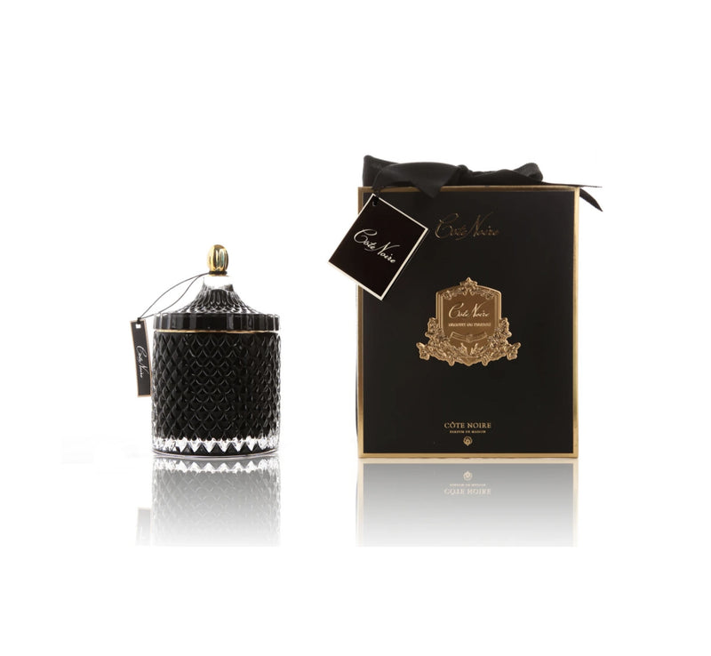 Cote Noire Candle Black English Morning Tea - Lillianna Gifts Australia