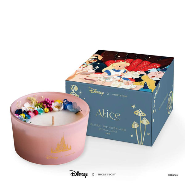 Disney Triple Scented Soy Candle Alice in Wonderland - Lillianna Gifts Australia