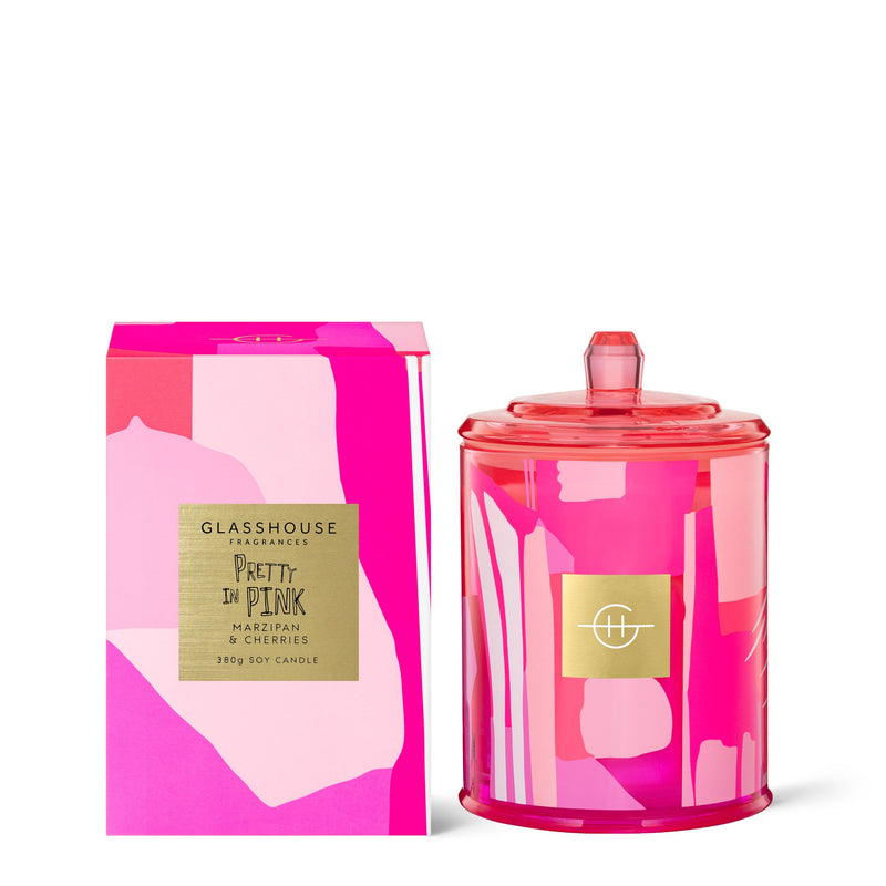 Glasshouse Candle Pretty in Pink - Lillianna Gifts Australia