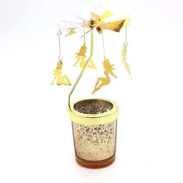 Candle Spinner Sexy Girl Gold/Silver - Lillianna Gifts Australia