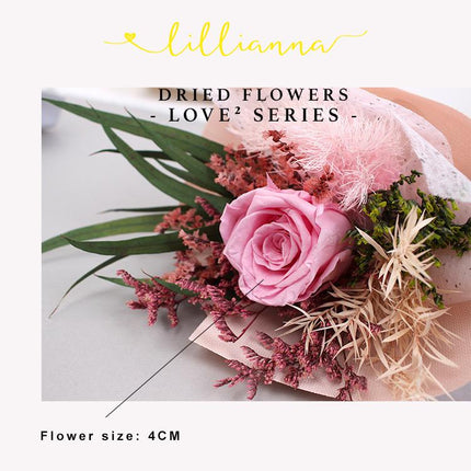 Dried Flowers Pink S - Lillianna Gifts Australia