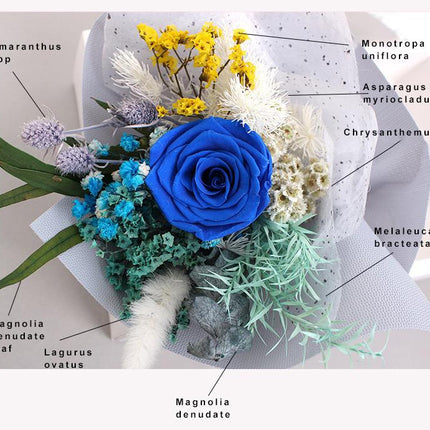 Dried Flowers Blue S - Lillianna Gifts Australia