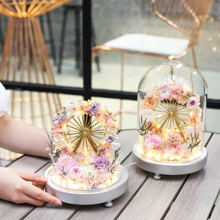 Glass Cover Mixed Flowers - Lillianna Gifts Australia