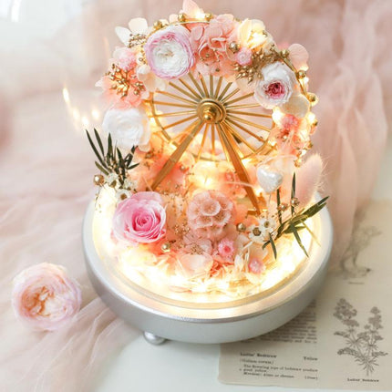 Glass Cover Mixed Flowers - Lillianna Gifts Australia