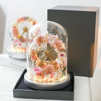 Glass Cover Mixed Flowers - Lillianna Gifts Australia