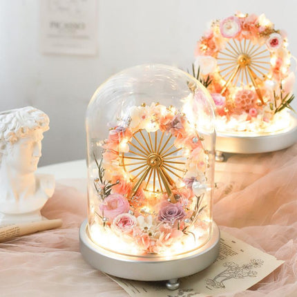 Glass Cover Mixed Flowers - Lillianna Gifts Australia