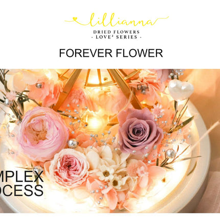 Glass Cover Mixed Flowers - Lillianna Gifts Australia