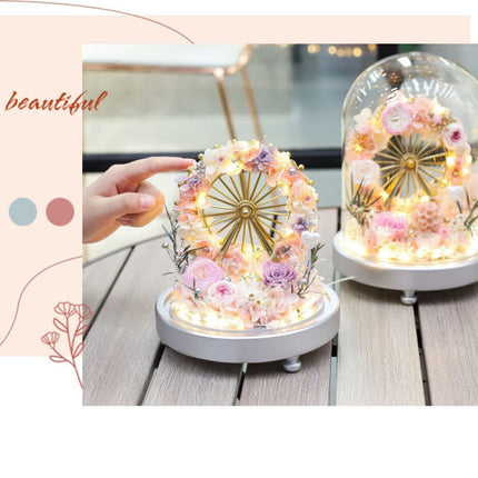 Glass Cover Mixed Flowers - Lillianna Gifts Australia