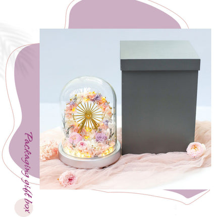 Glass Cover Mixed Flowers - Lillianna Gifts Australia