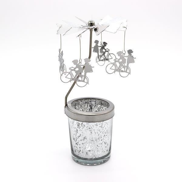 Candle Spinner Boy Girl Gold/Silver - Lillianna Gifts Australia