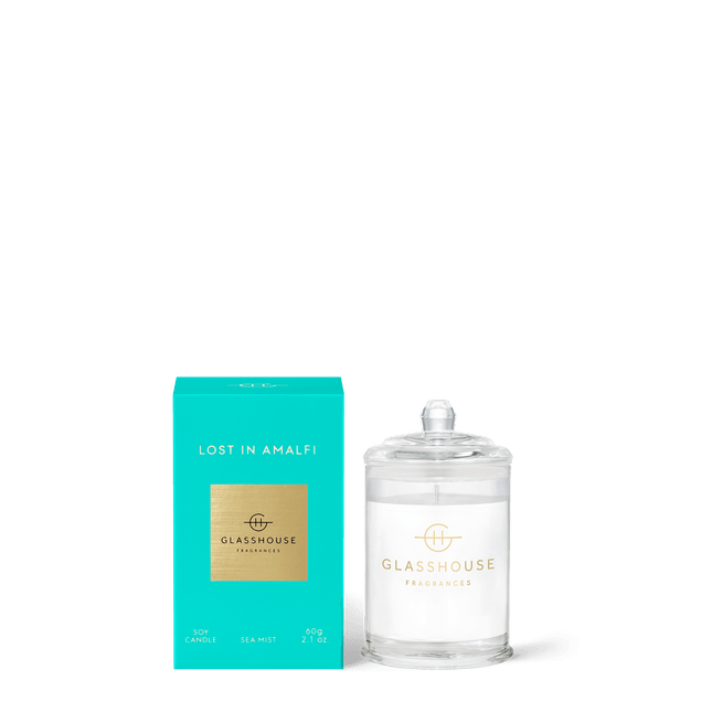 Glasshouse Candle Lost in Amalfi Sea Mist Candle - Lillianna Gifts Australia