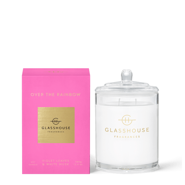 Glasshouse Candle Over the Rainbow - Lillianna Gifts Australia