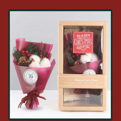 Christmas Limited Edition Cottonflower and Pine Cone - Lillianna Gifts Australia