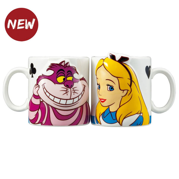 Pair Mugs Alice & Cheshire Cat - Lillianna Gifts Australia